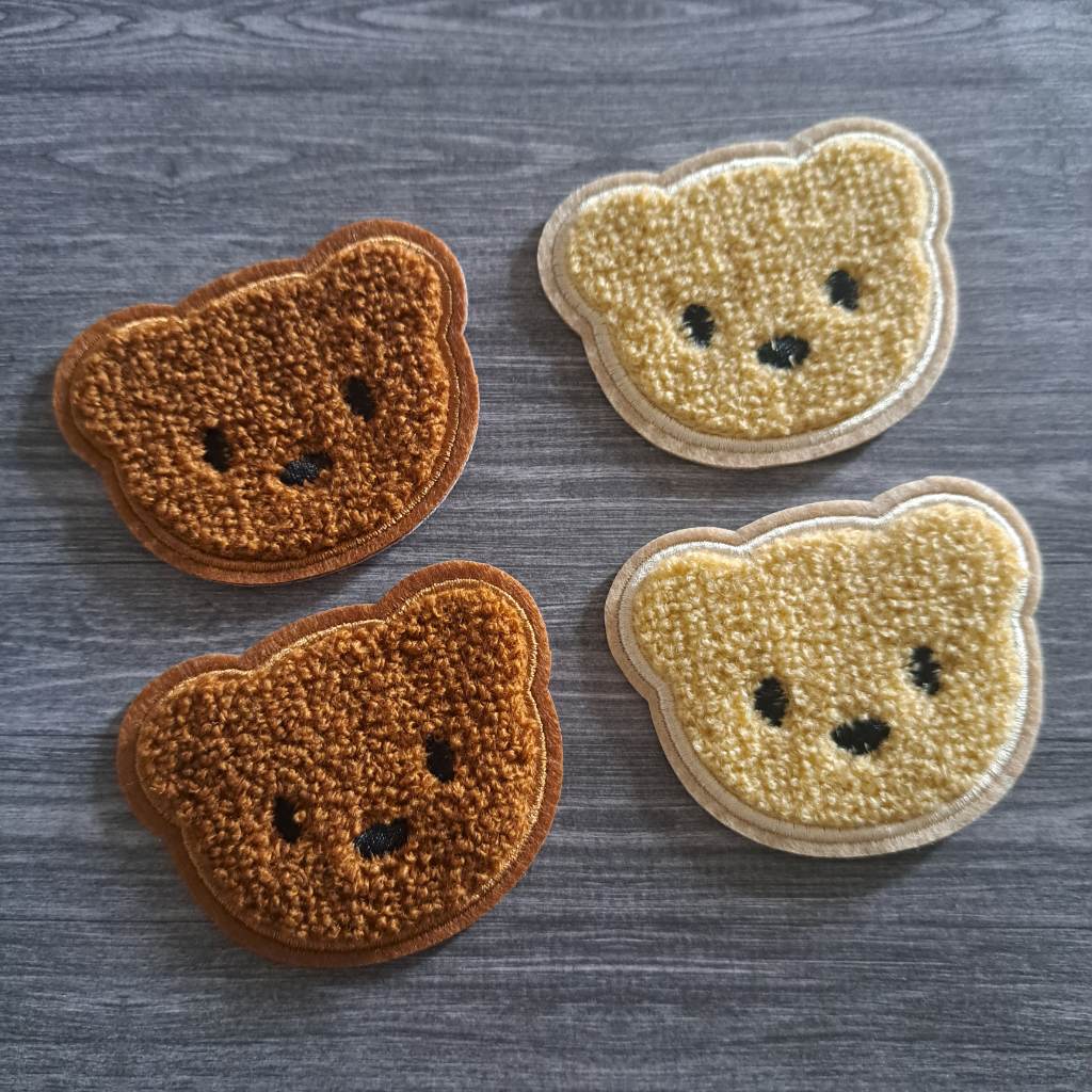 Large teddy bear appliques
