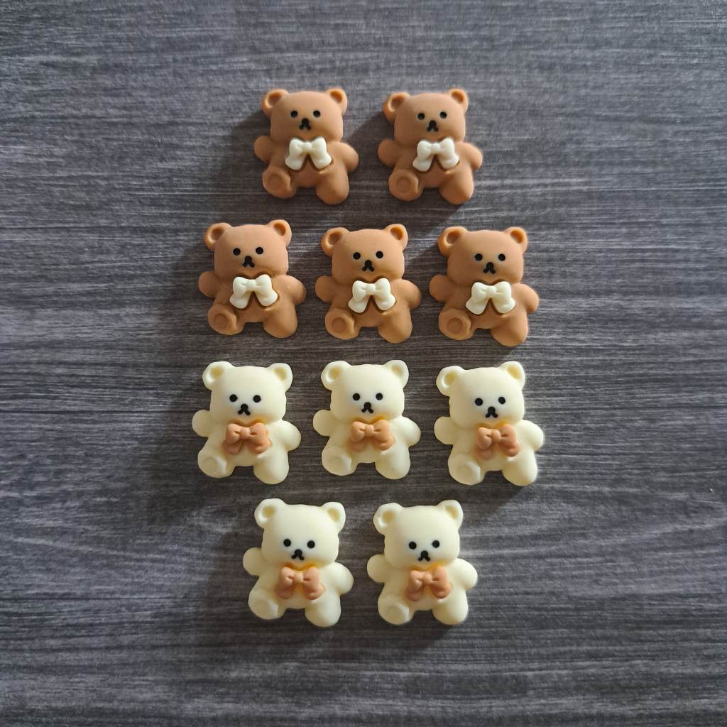 Resin bear flatbacks