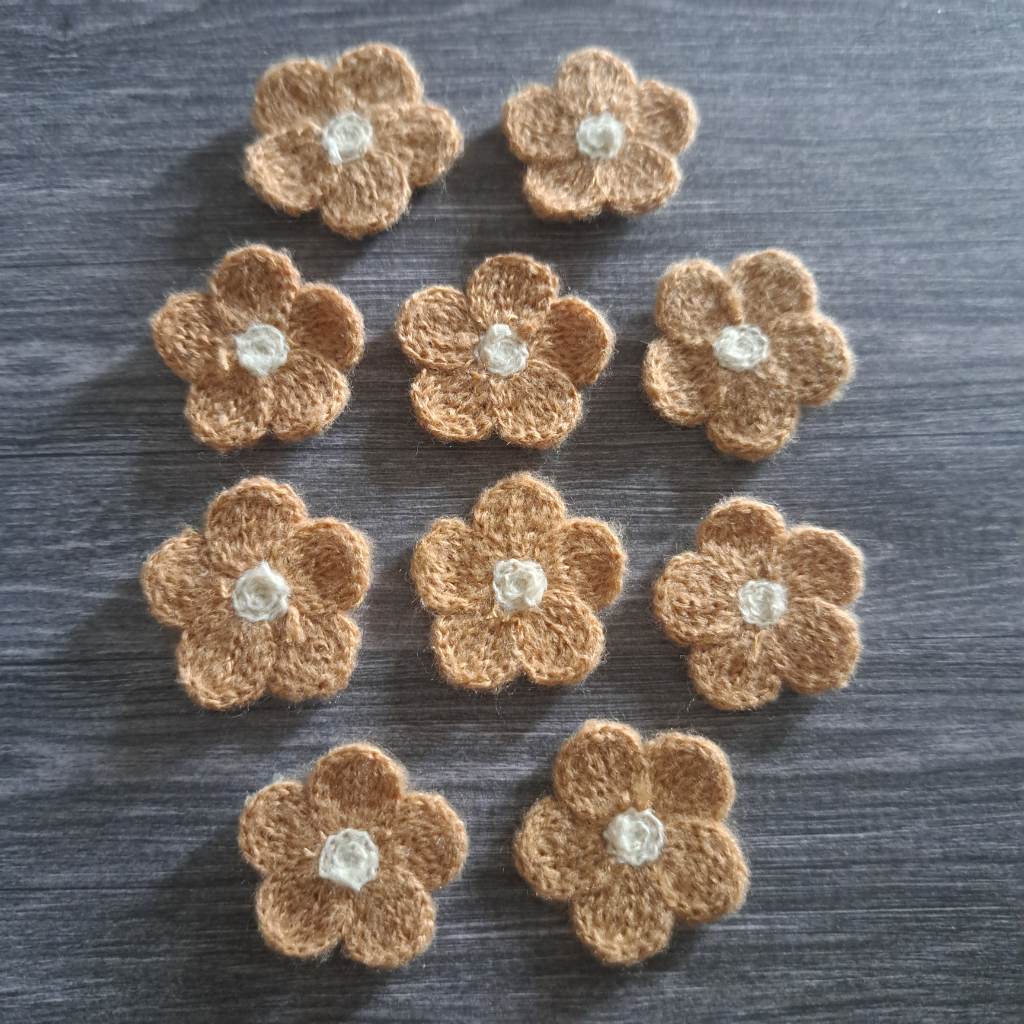 Mohair style craft flowers