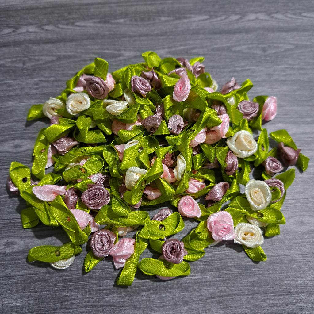 Satin craft roses