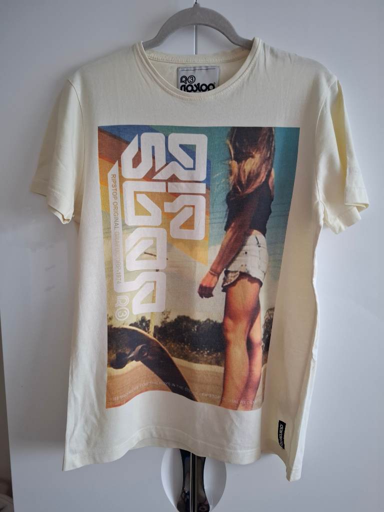 Ripstop yellow transfer t-shirt size M