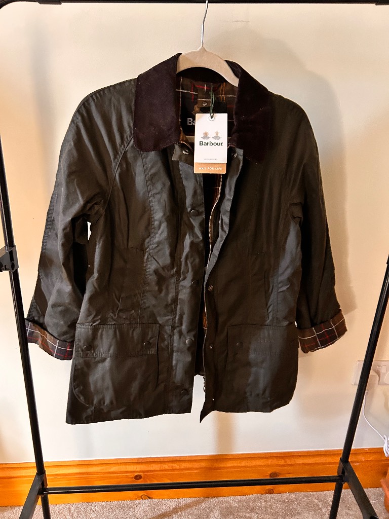 *BNWT** Barbour wax beadnell jacket 10