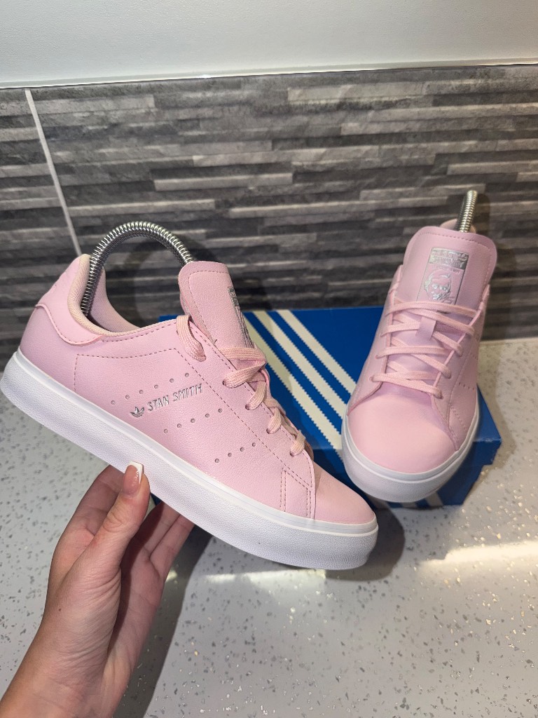 adidas Originals Stan Smith Vulc junior pink trainers