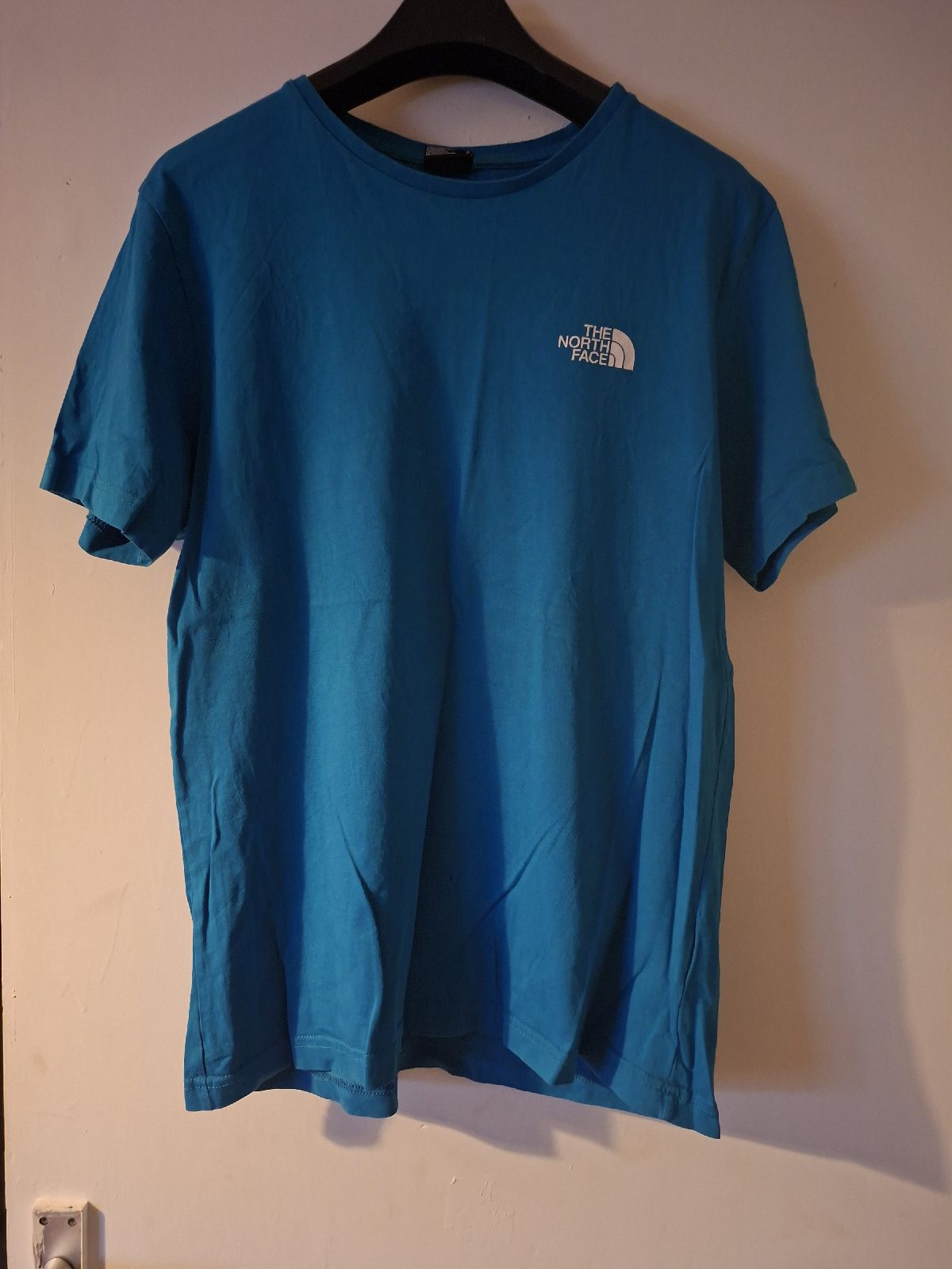 Mens north face tshirt blue