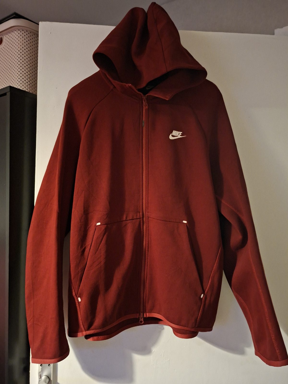 Burgundy mens nike hoodie