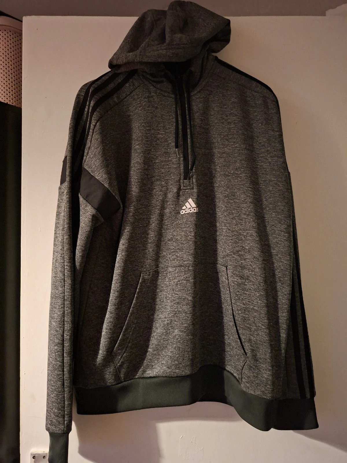 Mens Adidas quarter zip hoodie