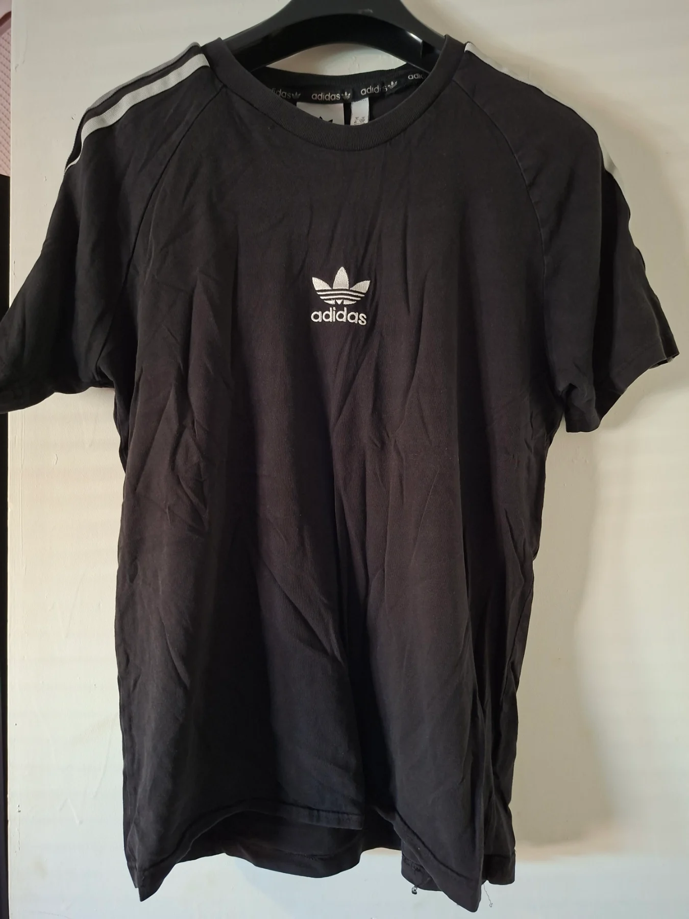 Mens black and grey adidas tshirt