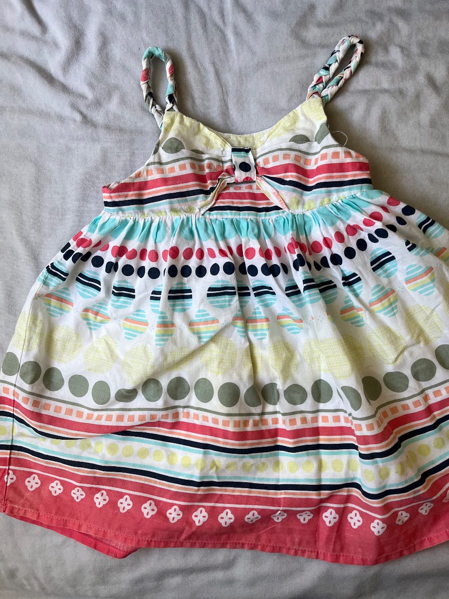 Colourful strappy dress