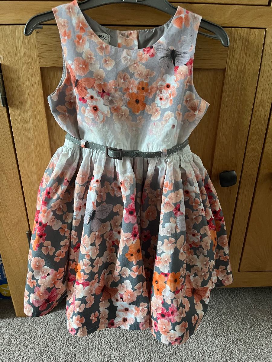 Floral dress with belt
