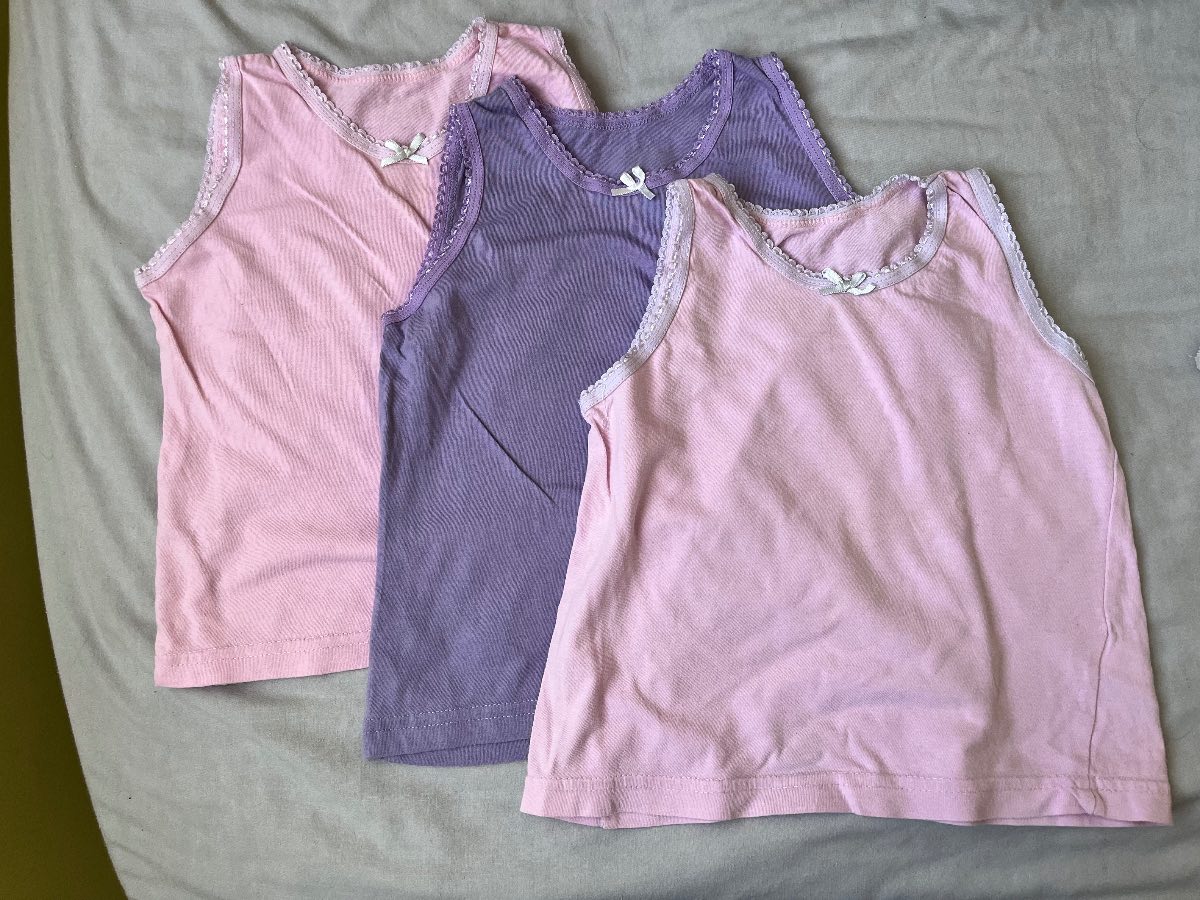 3 pack girls vests