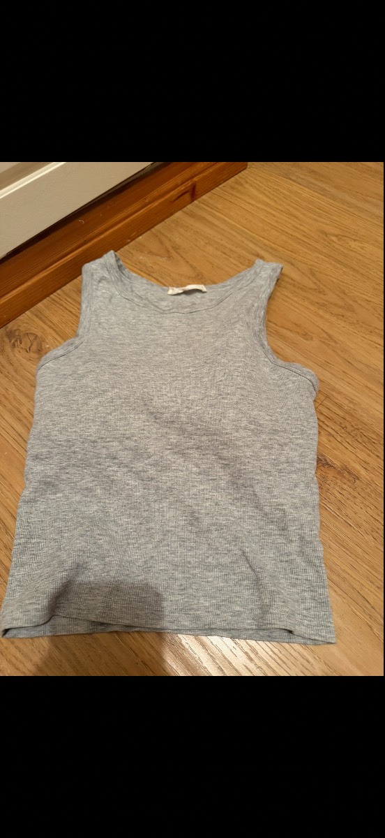 Primark grey padded vest top size S