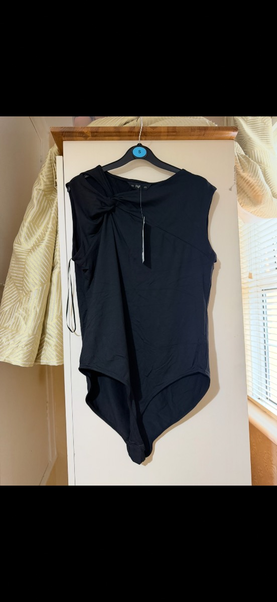 F&F black twist bodysuit size 20