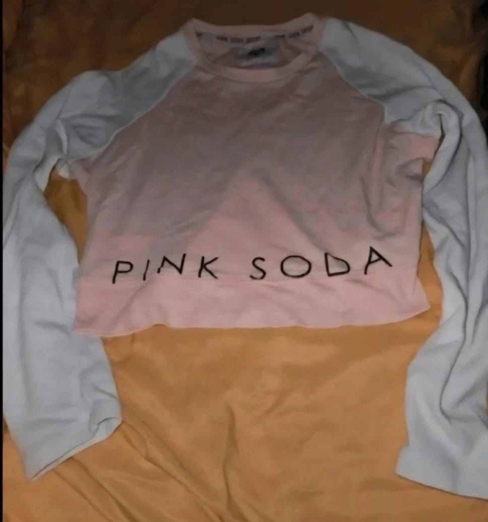 Pink Soda sport crop jumper, size small