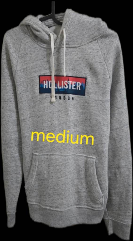 Hollister grey fleece hoodie women's size medium