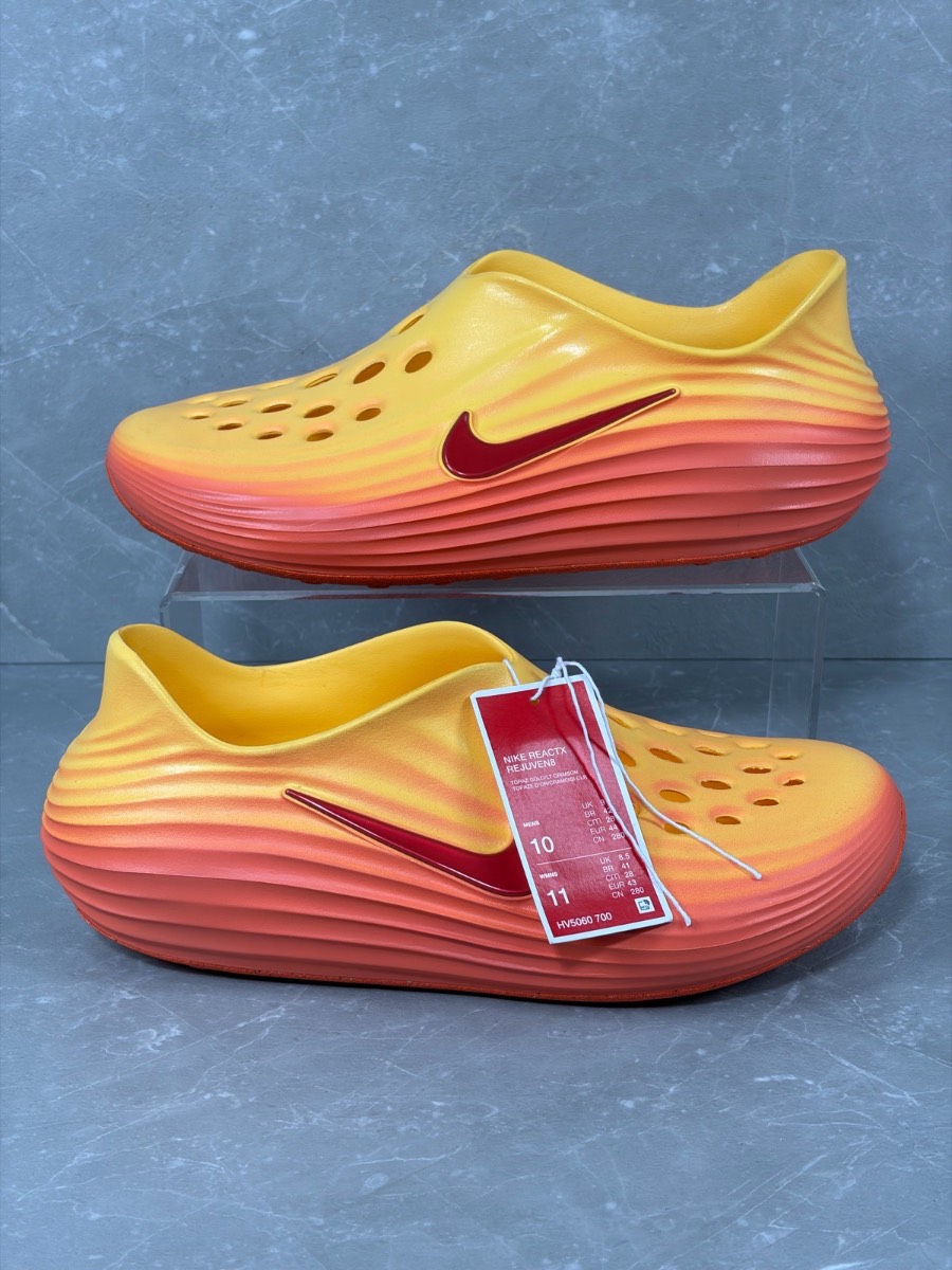 Brand New - Nike ReactX Rejuven8 shoes Topaz Gold/Turf Orange Uk Size 9 No Box