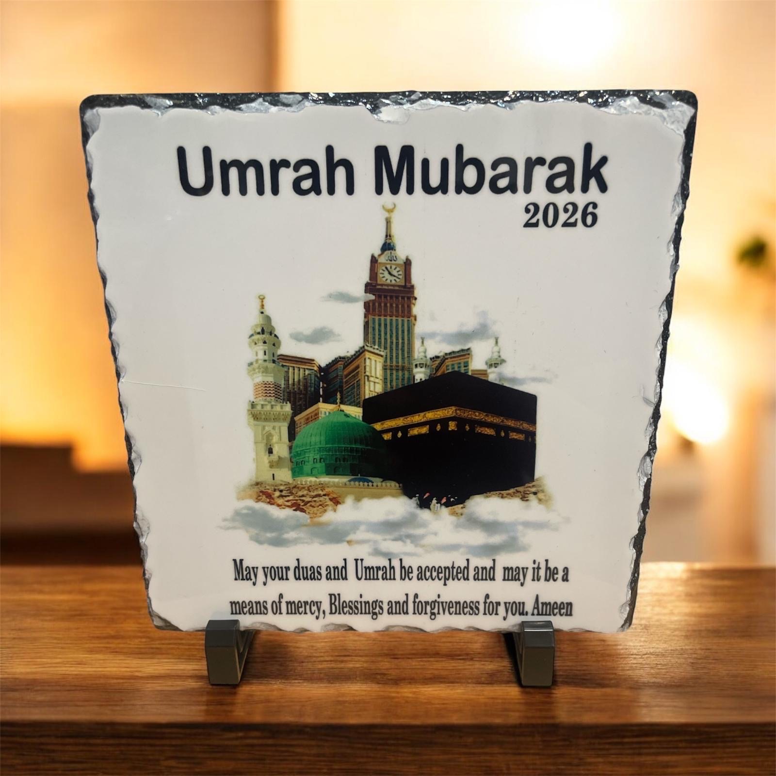 umrah mubarak slate