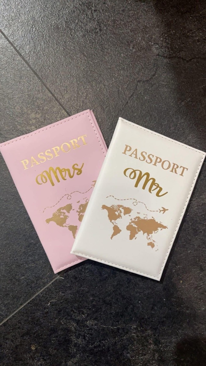 Mr and mrs passport covers