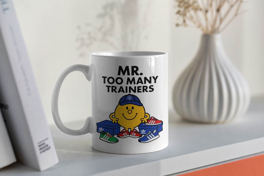 Mr Too Many Trainers Mug | Funny Trainer Collector Gift | Sneakerhead Coffee Mug | Football Casual G