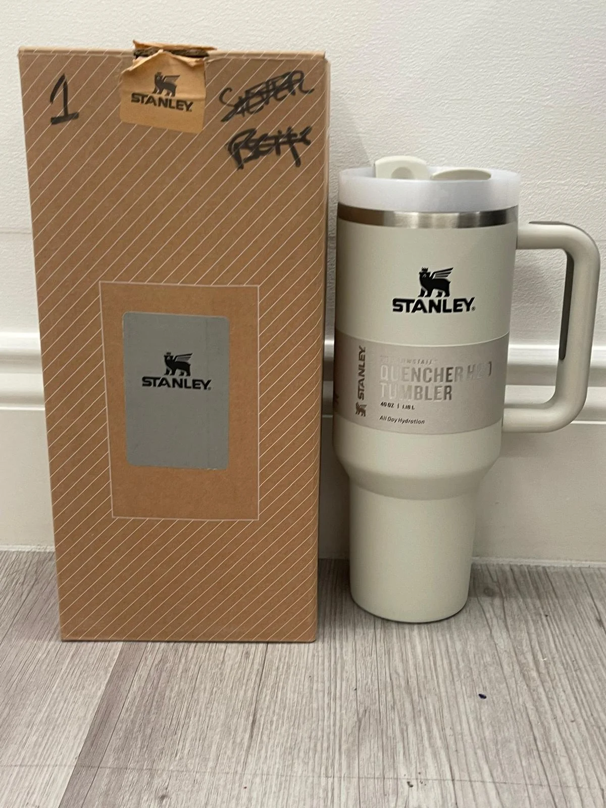 Stanley 40oz tumbler new silver