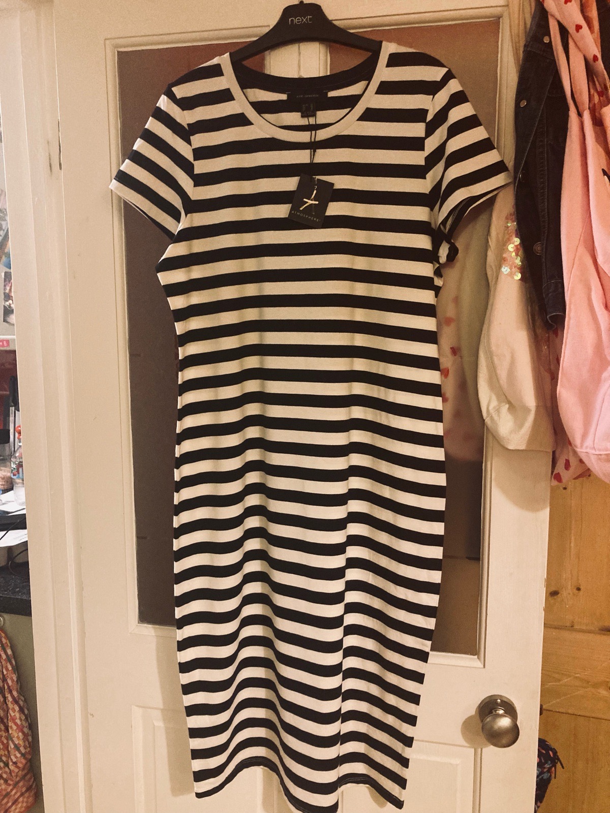 Navy stripe women’s t shirt  dress
