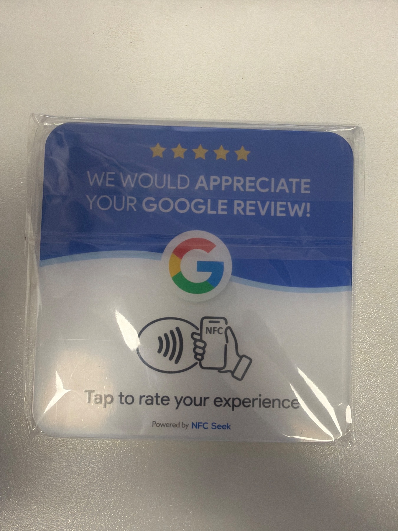 NFC Google Review card