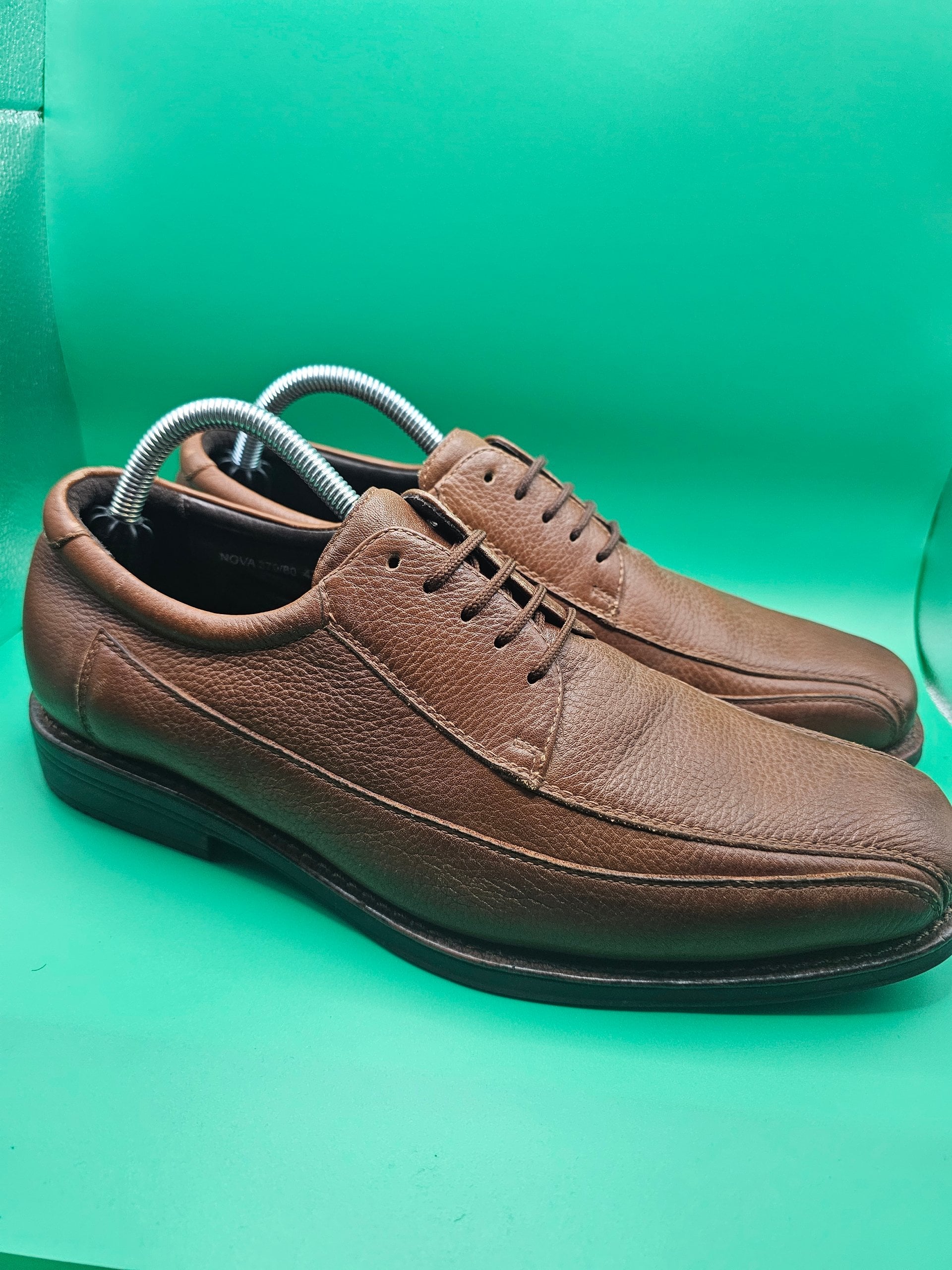 Brown Padder's Men's Leather Lace-Up Shoes Size 42 UK 8