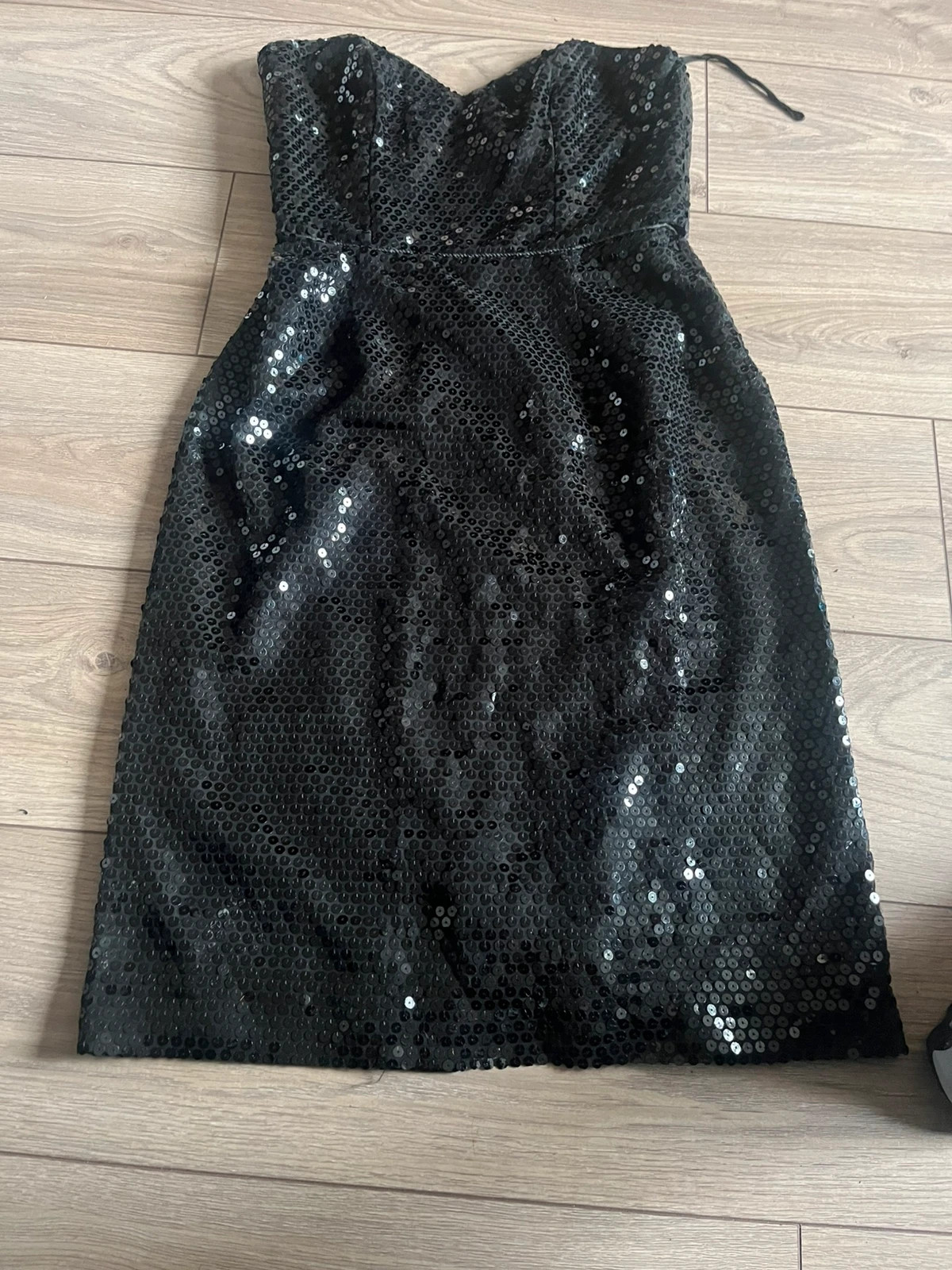 Bernshaw Sequin Sparkly Cocktail Dress UK 14 Vintage Made in England
