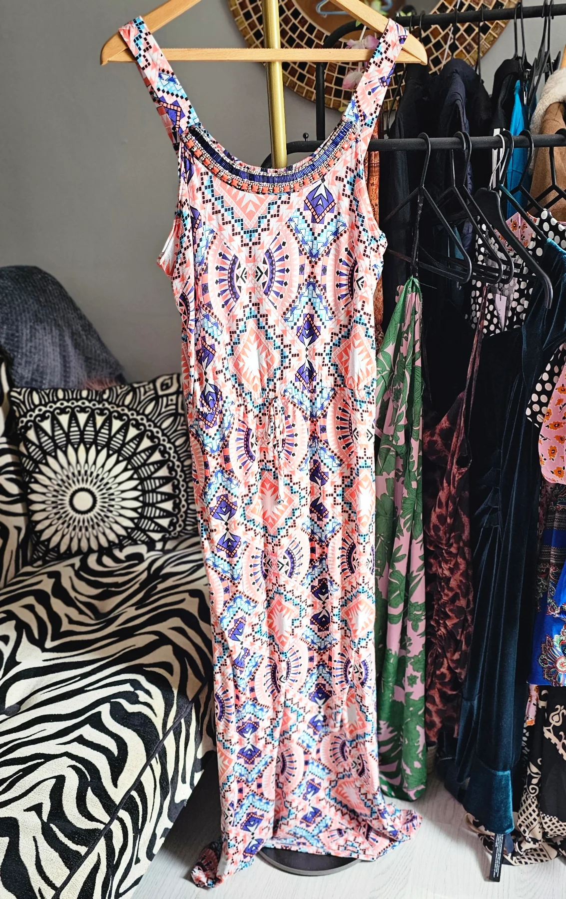 TU womens dress size 18 maxi multi colours