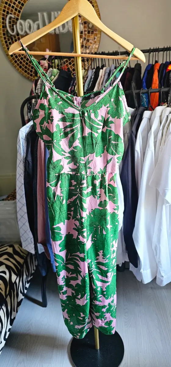 Missguided womens Jumpsuit size 10 pink-green