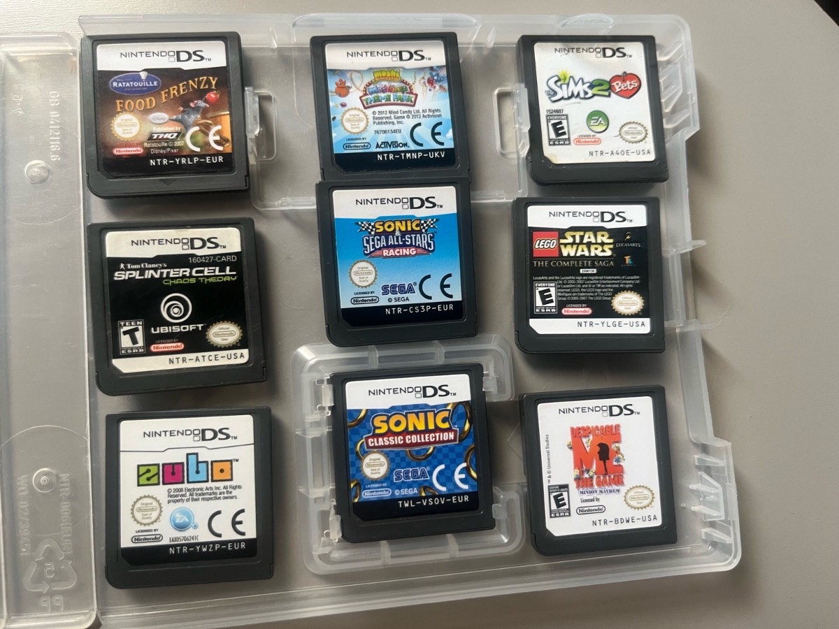 9x Nintendo DS Games Bundle Job Lot Cartridges Only( inc. sonic classic collection)