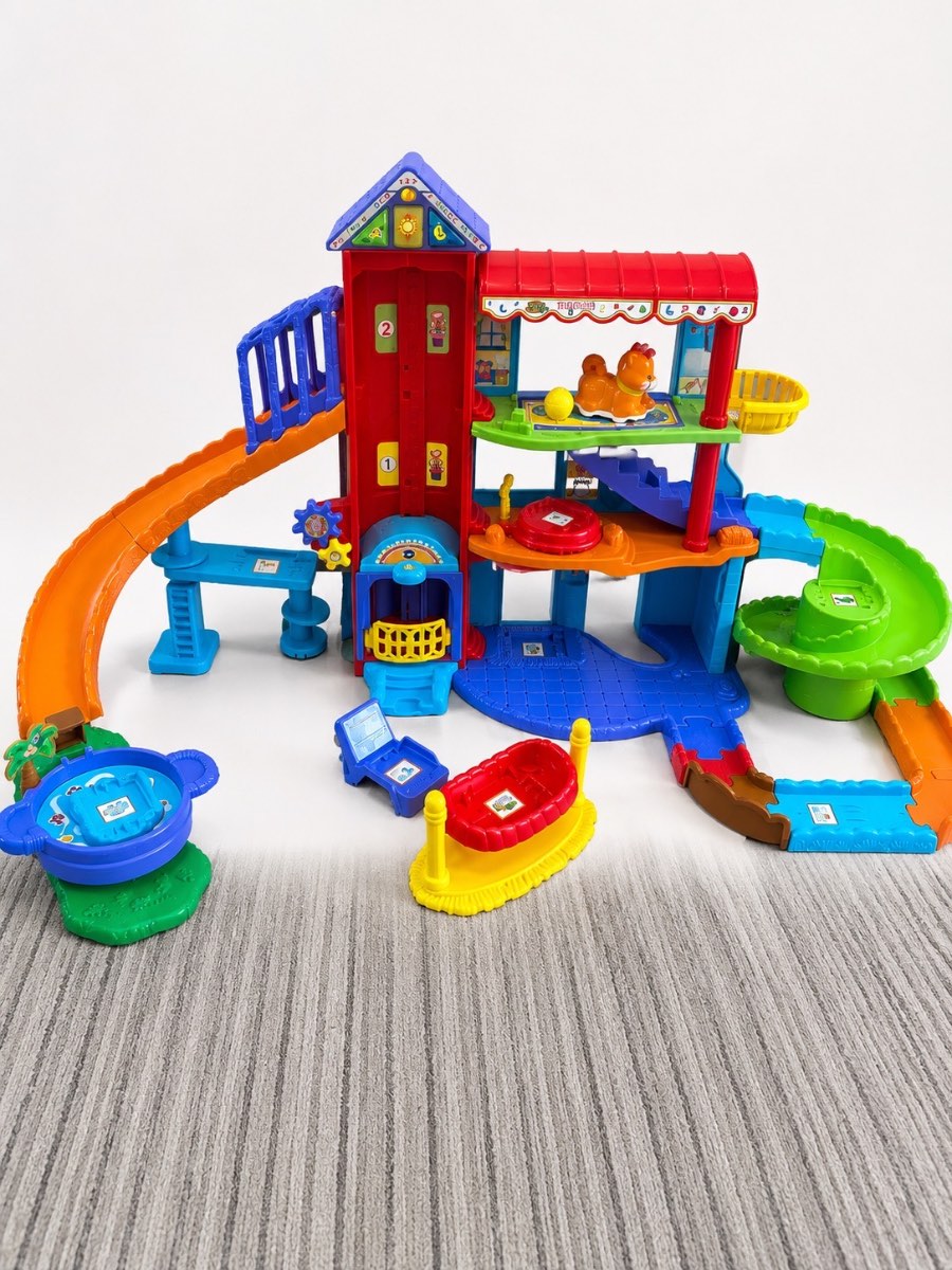 VTech Toot-Toot Animals Pet Hotel – Complete & Working with Cat