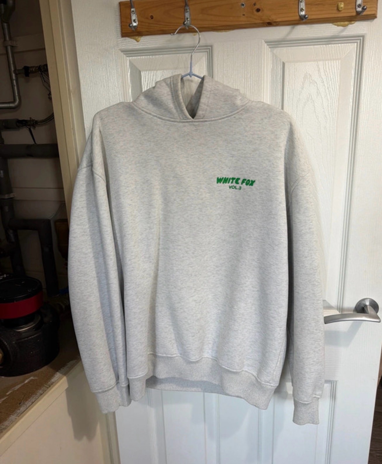 White fox hoodie