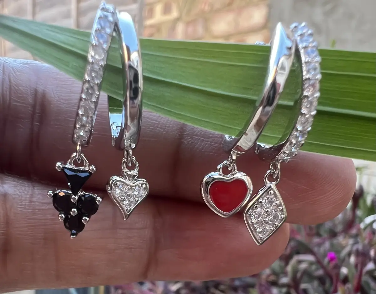 Sterling silver hoop earrings