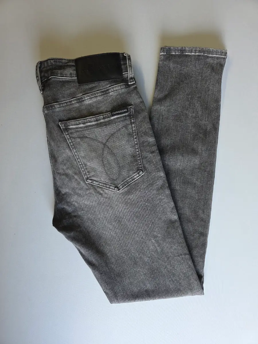 Calvin Klein Jeans Men's Grey Super Skinny Stretch Jeans W32 L32 Designer Denim