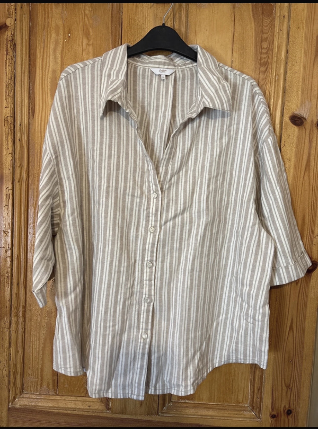 Cotton traders striped cotton shirt size 14
