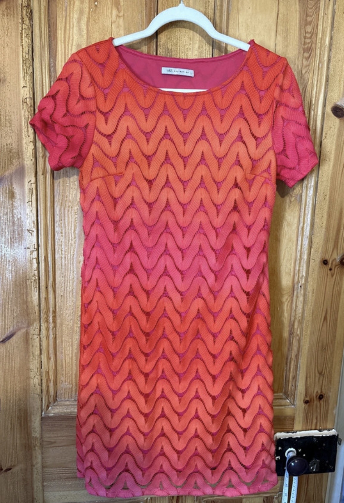 Marks & Spencer short sleeve shift dress size 12