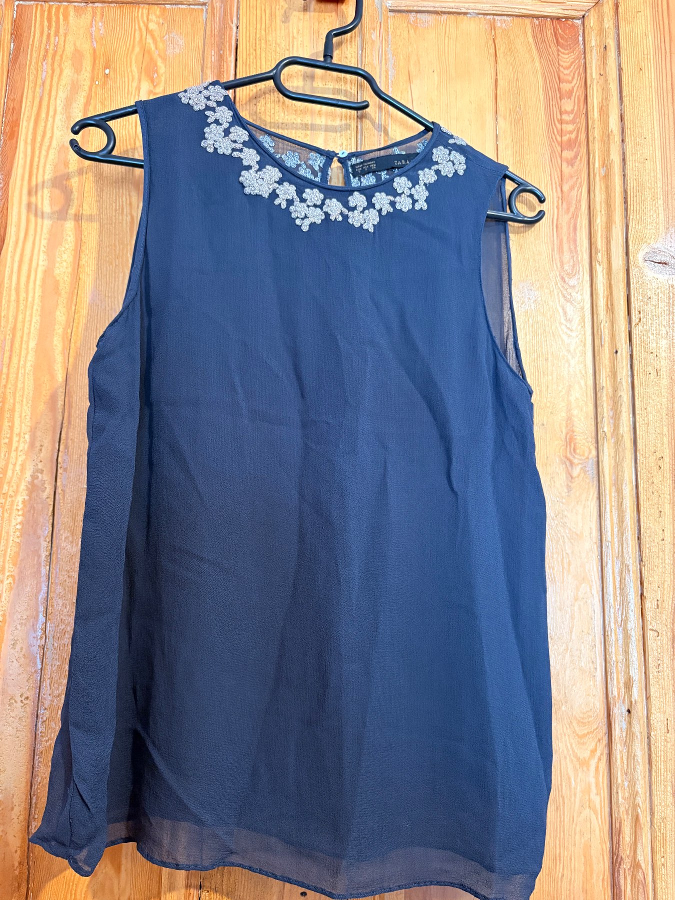Zara chiffon sleeveless blouse size small