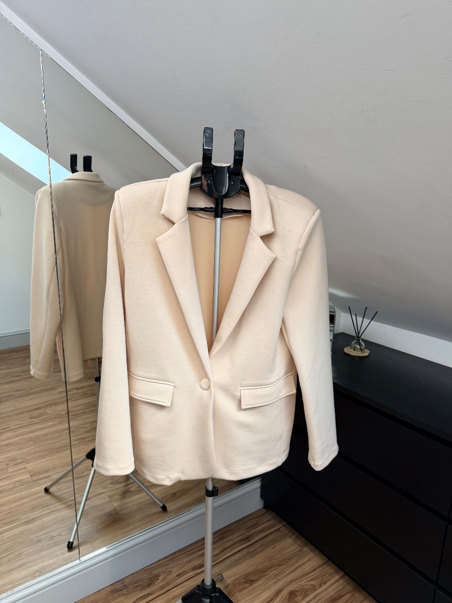 Size 14 Misspap Cream Blazer. NWOT