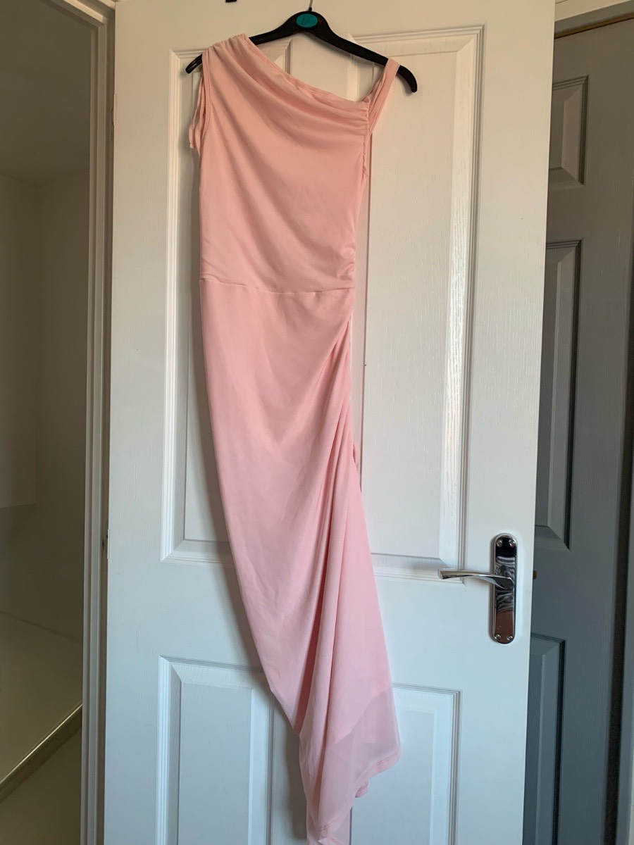 Pink teens bridesmaid dress