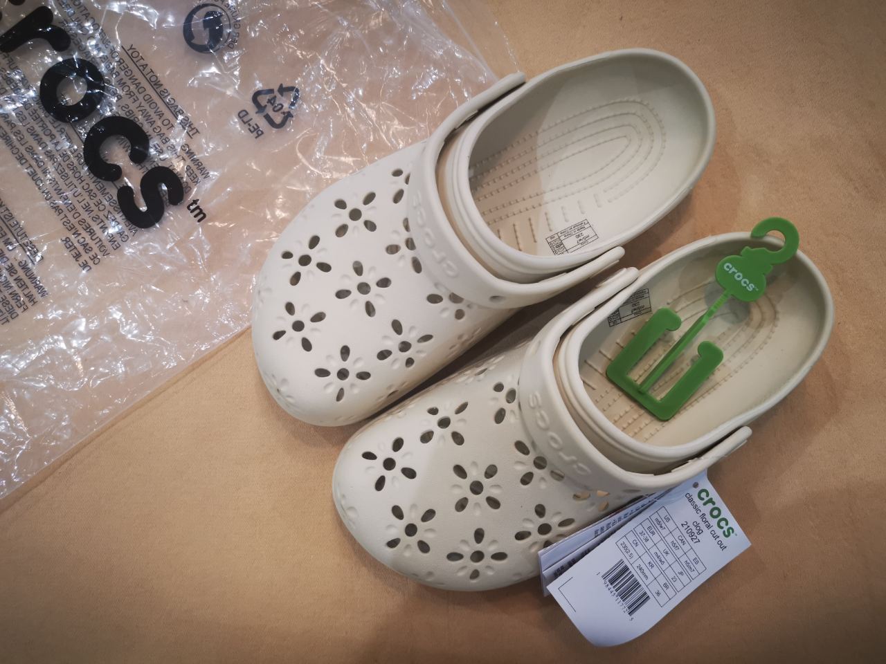 Crocs Floral Bone - Women's UK size 5