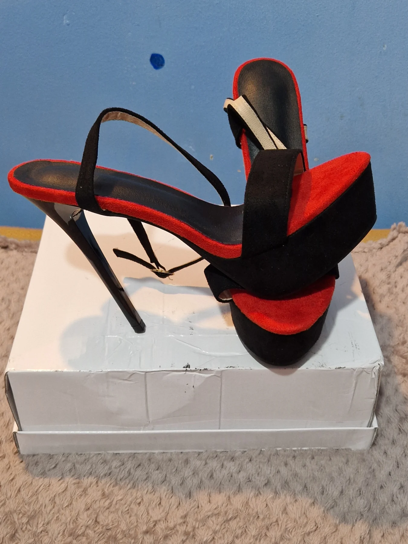 NEW Tri Colour High Heeled Sandals