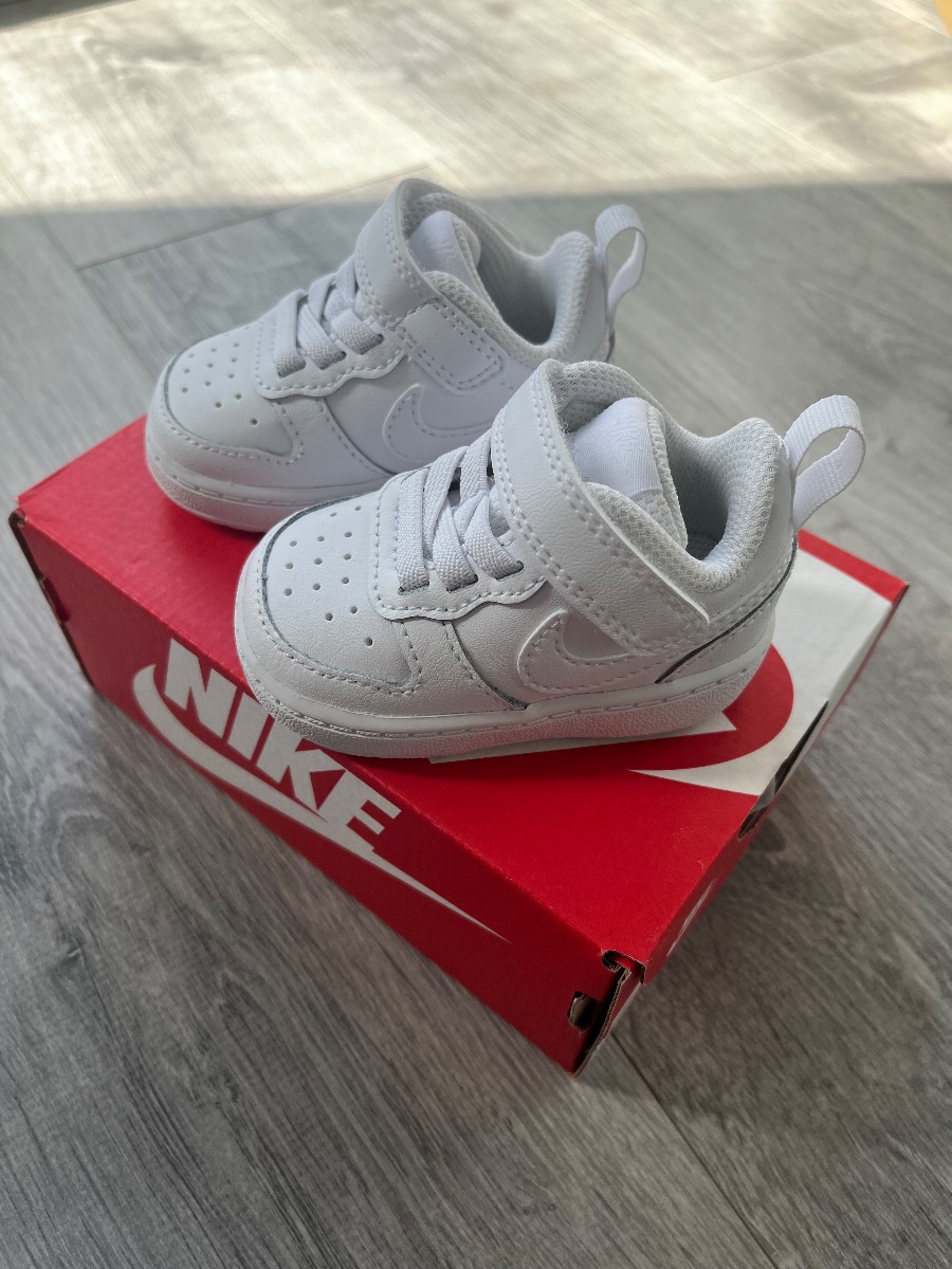 Nike Court Borough Low 2 baby# Toddler# size 1# White# Brand New