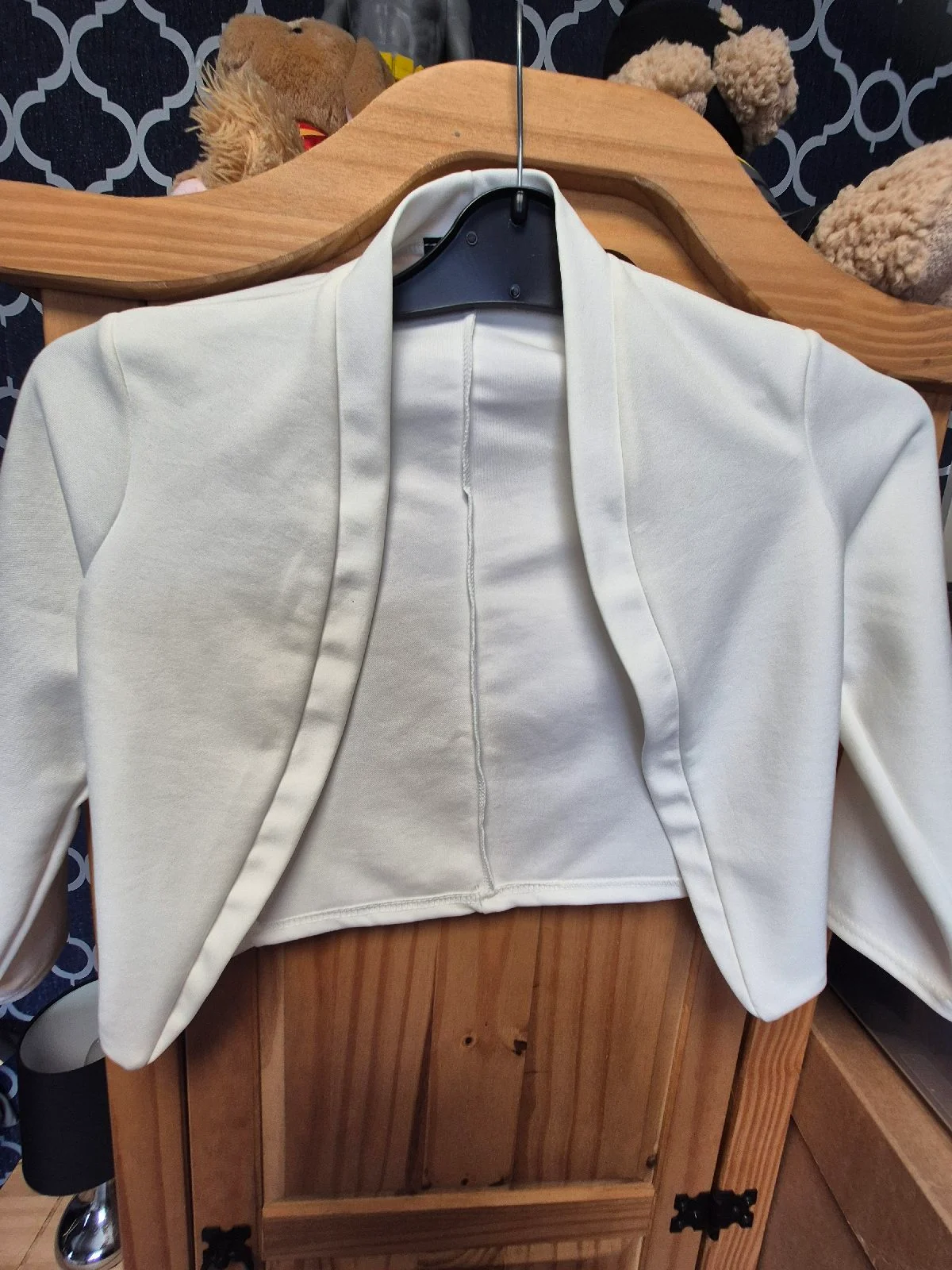 White Bolero Jacket Size 8