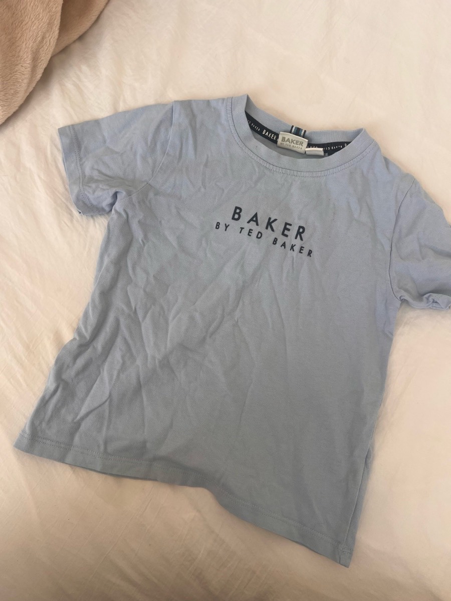 Baker by Ted Baker Light Blue Logo T-Shirt | Age 4 Years