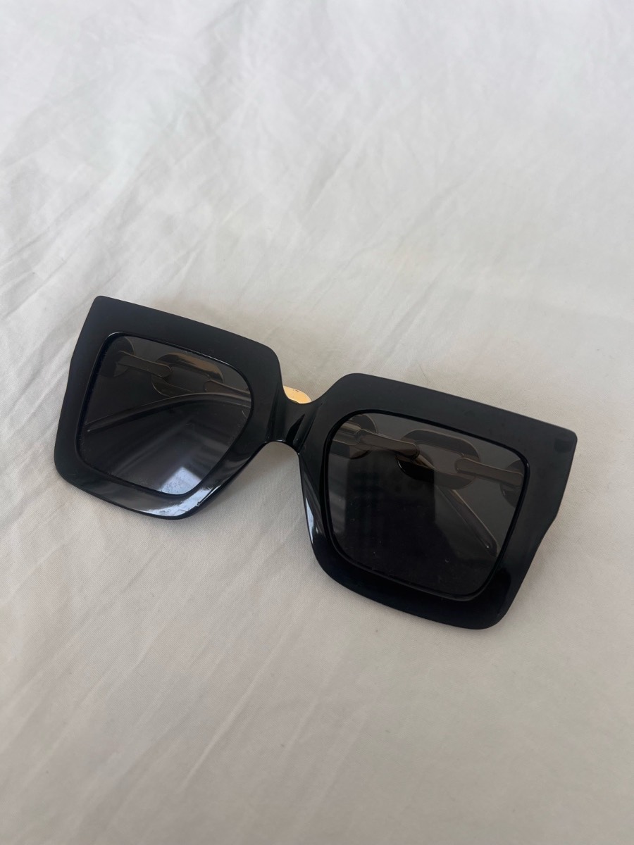 Bold Black Square Sunglasses | Brand New Never Worn