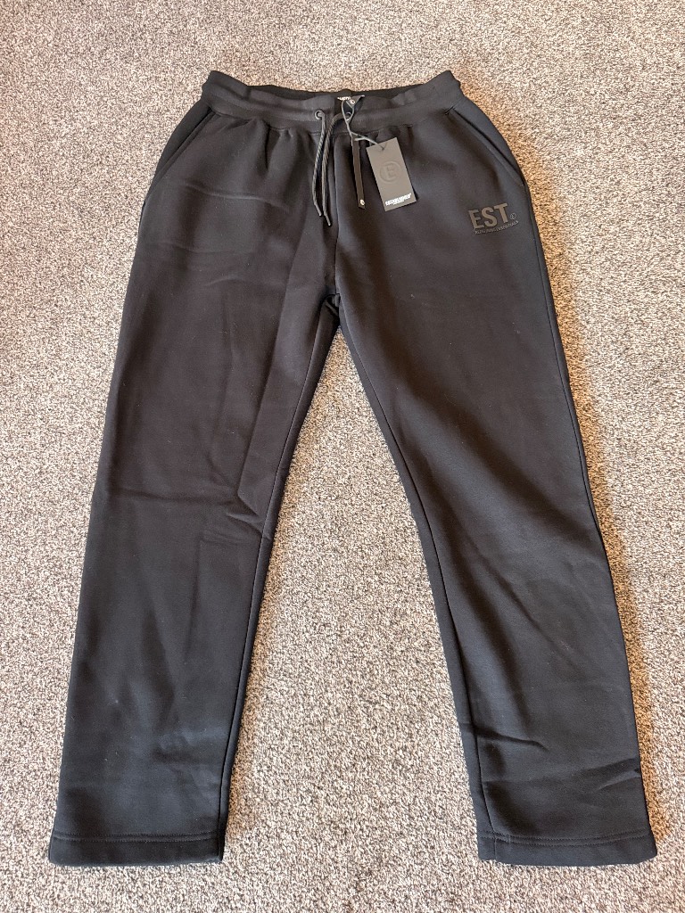 Established by Essentials Men’s Black Joggers Size L