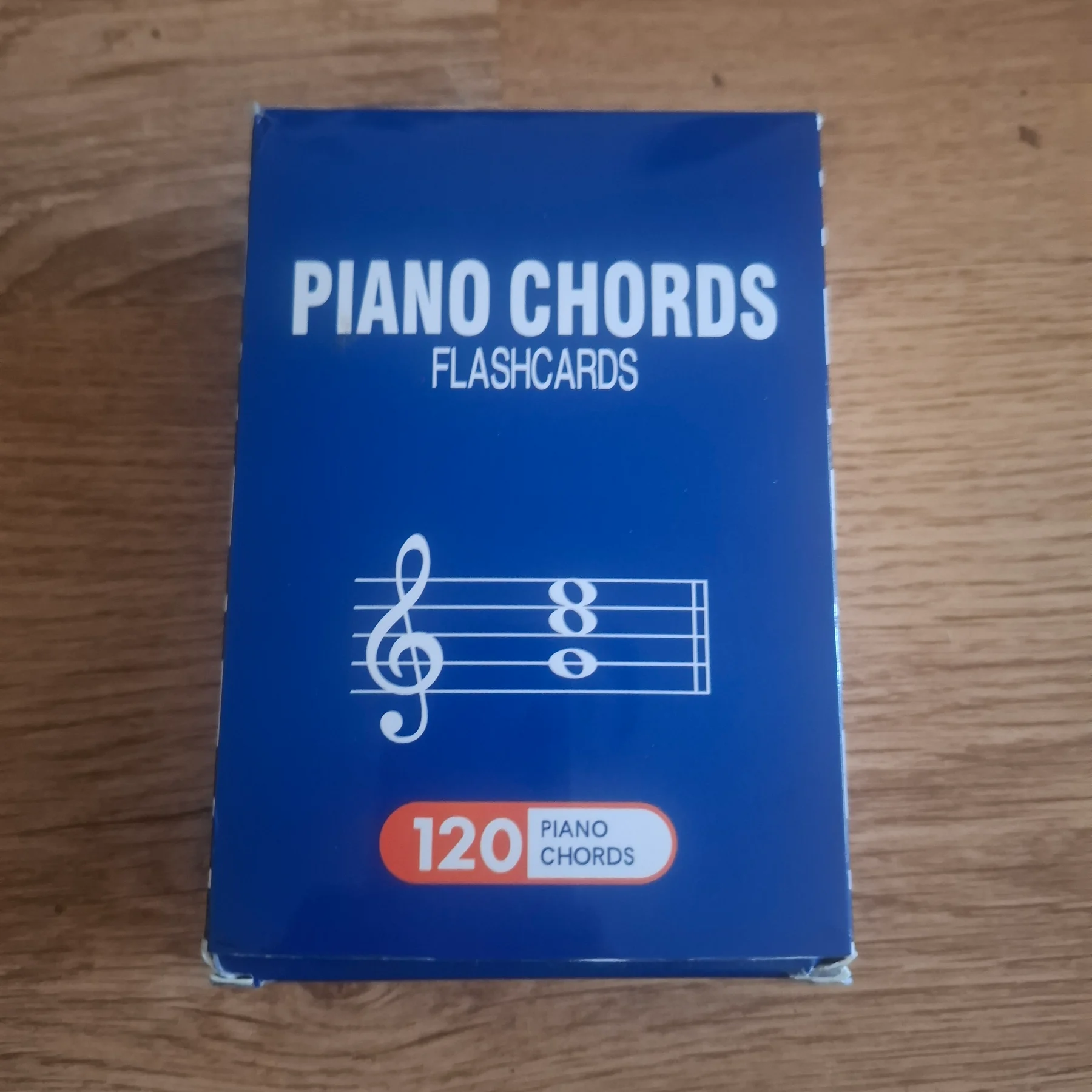 Piano chords flash cards