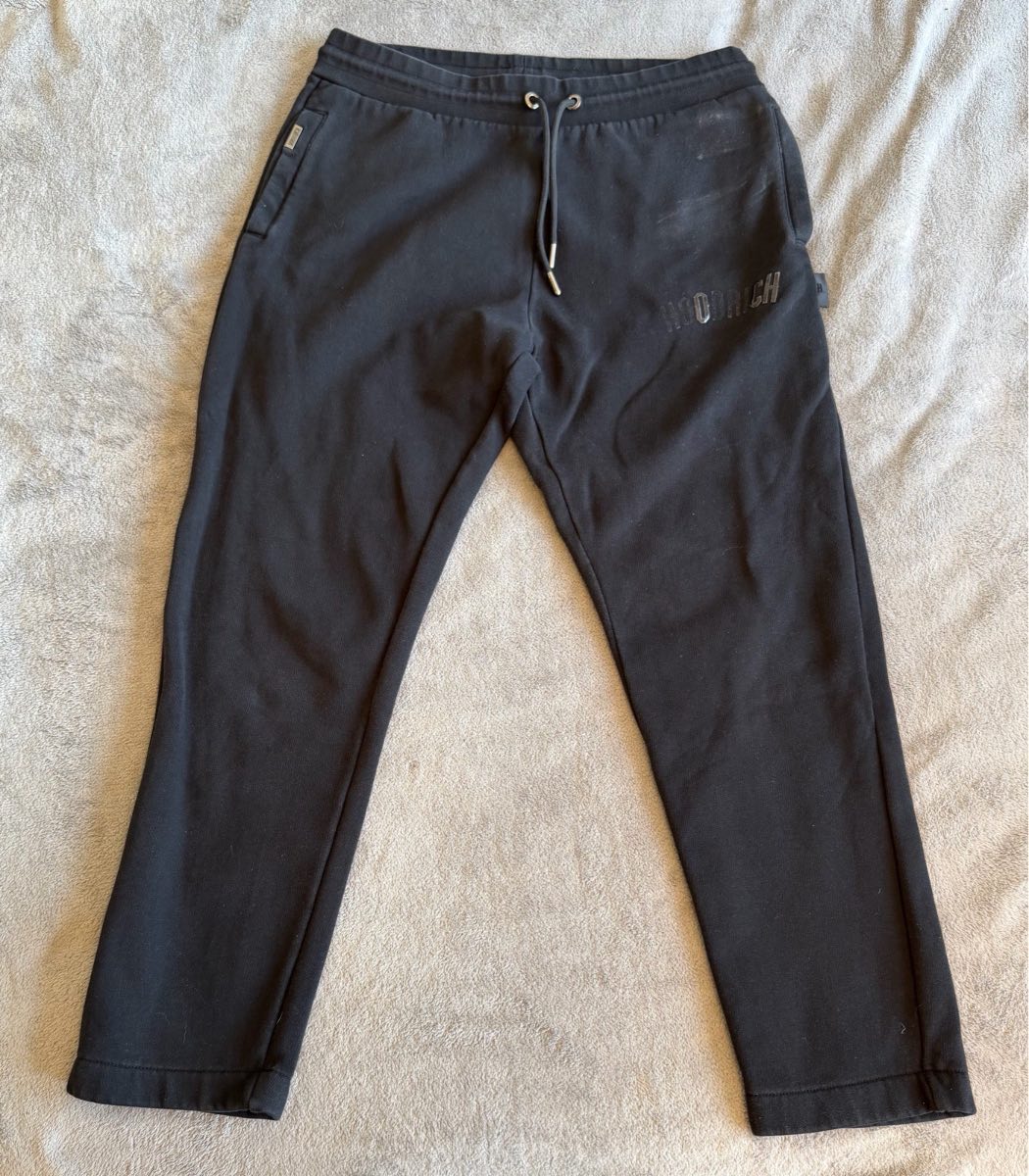 Hoodrich Mens Black Fleece Joggers Tracksuit Bottoms Size Large