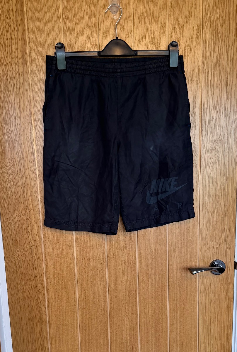 Nike Air Black Woven Shorts Kids 12-13 Years Large Sports Gym Summer