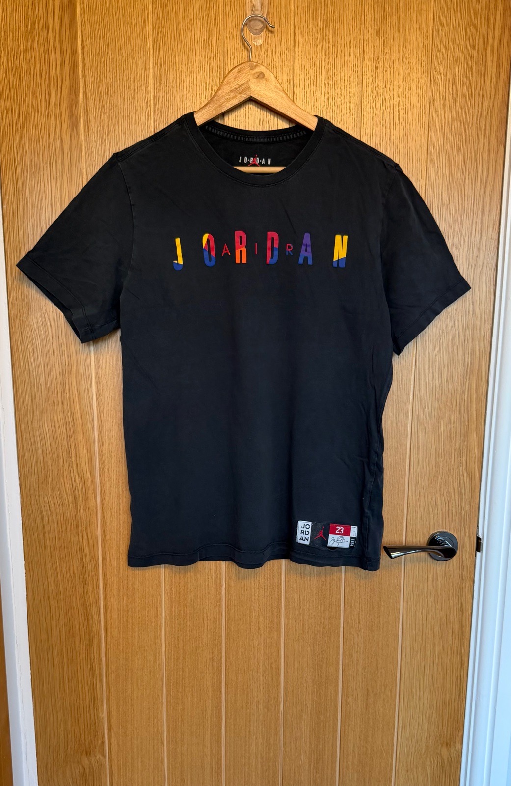 Nike Air Jordan 23 Men’s Large Black Multicolour Graphic T-Shirt